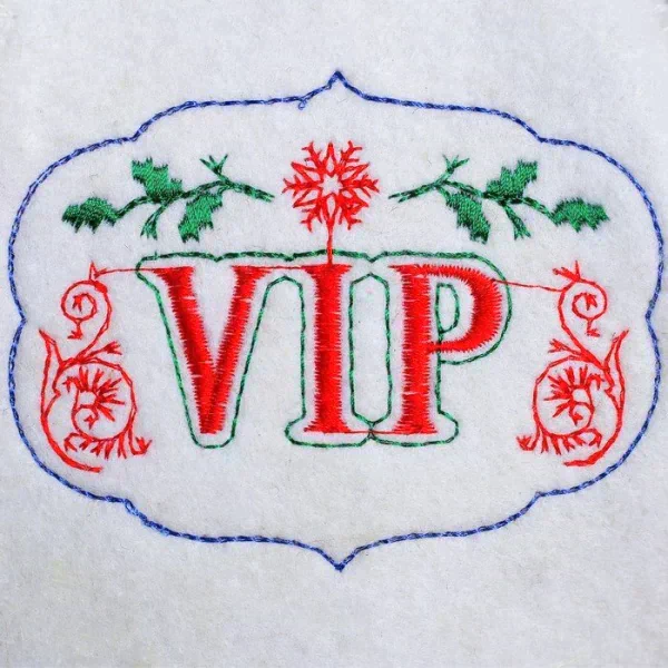 Банная шапка с вышивкой "VIP"