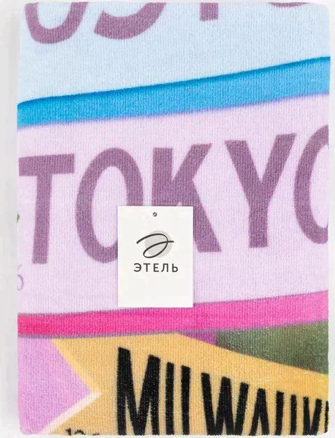 Полотенце пляжное Этель "Traveller" 70*140 см,100%п/э, 250гр/м2,