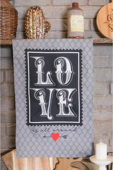 Полотенце "Этель" Love is all around 40х67 см, 100% хл, саржа 190 гр/м2