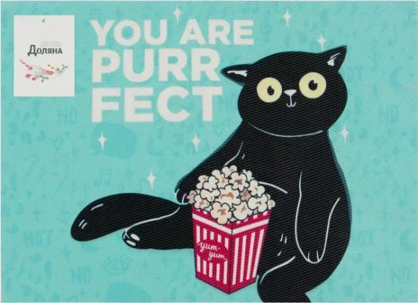 Салфетка на стол Доляна "You are PURRfect" ПВХ 40*29см