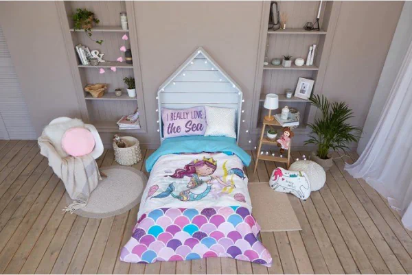Постельное бельё «Этель» 1.5 сп Really mermaid 143*215 см, 150*214 см, 50*70 см -1 шт,100% хл, бязь