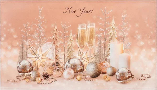 Новогоднее полотенце "Этель" Festive evening 40х73см, 100% хл, саржа 190 гр/м2