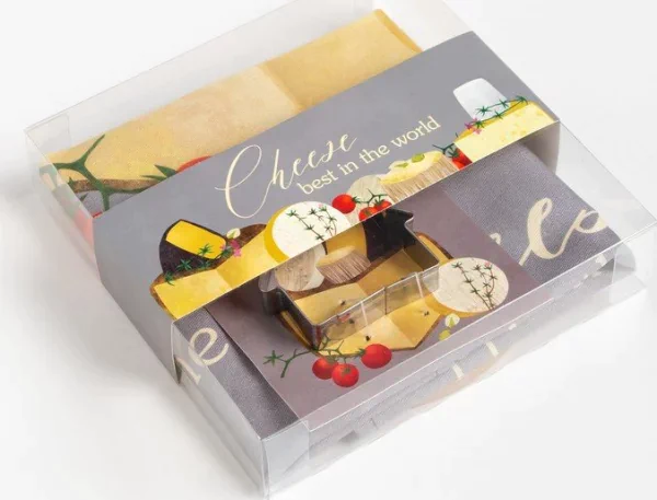 Набор кухонный «Cheese» подставка, полотенце, формочка