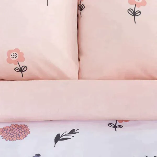 Постельное белье "Этель" дуэт Flower garden 143*215 см - 2 шт, 220*240 см, 70*70 см -2 шт