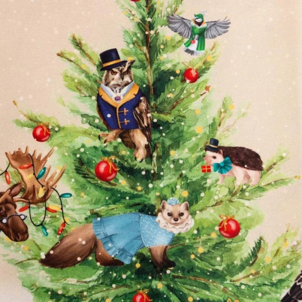 Скатерть Этель "Noble Christmas" скатерть 150х220 +/-3см с ГМВО, 100%хл, саржа 190гр/м2