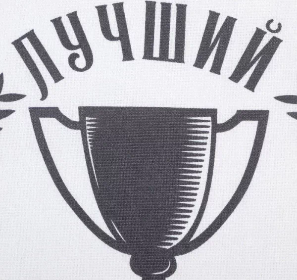 Полотенце кухонное Доляна «Лучший муж», 35х60 см, 100% хл, 160г/м2