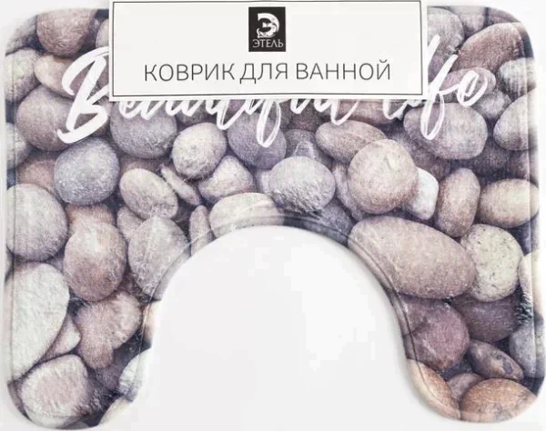 Коврик для ванной Этель "Beautiful life", 50х40 см, велюр