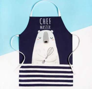 Фартук детский Этель "Chef master", 46х60 см, 100% хлопок, саржа