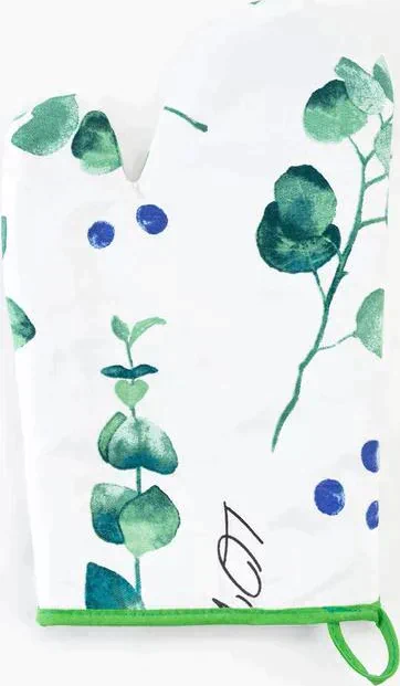 Варежка-прихватка "Этель" Eucalyptus 20х27см,100%хл, саржа 190 гр/м2