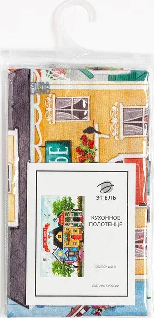Полотенце кухонное "Любимый дом" 40х73 см, 100% хл, саржа 190 гр/м2