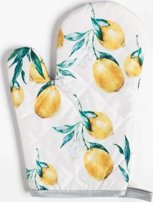 Кухонный набор Доляна Lemon, прихватка 17*17 см, рукавица 26*16 см, фартук 70*80 см 100% п/э
