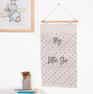 Кармашек текстильный Этель "My little star", 3 отделения, 34*63,5 см