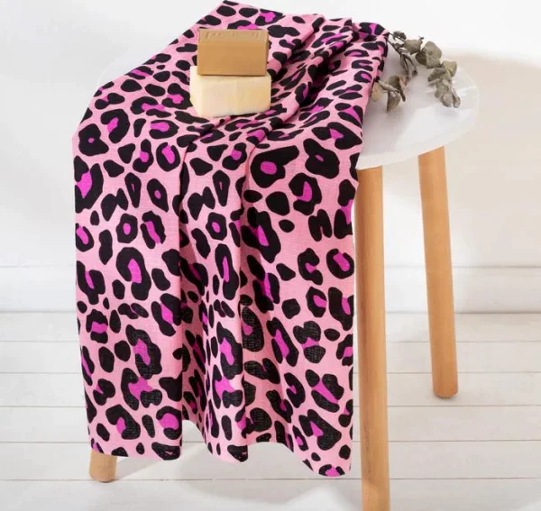 Полотенце Leopard 80х150 см, 100% хлопок, вафельное полотно, 160гр/м2