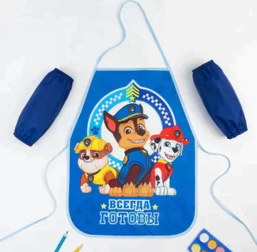 Фартук с нарукавниками детский PAW PATROL «Всегда готовы», 49х39 см
