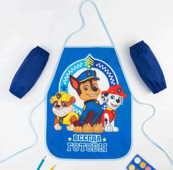 Фартук с нарукавниками детский PAW PATROL «Всегда готовы», 49х39 см