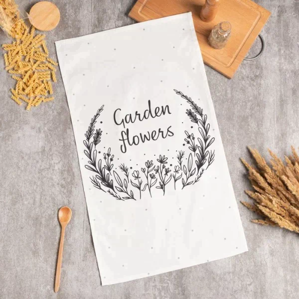 Полотенце "Этель" Garden flowers 40х73 см, 100% хл, саржа 190 г/м2