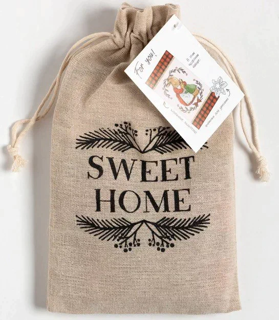 Набор в мешочке Этель Sweet home: полотенце 40х73 см, формочки для запекания - 3 шт.