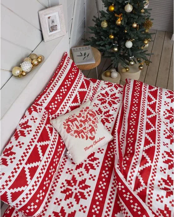 Постельное белье LoveLife евро Christmas ornament 200*217см,240*225см,50*70см-2шт