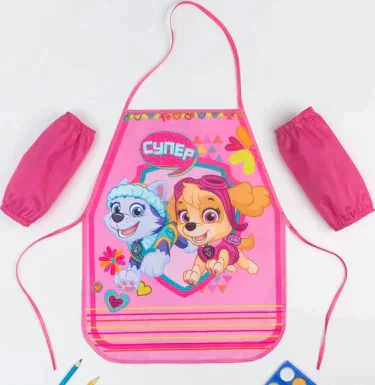 Фартук с нарукавниками детский PAW PATROL «Скай и Эверест», 49х39 см