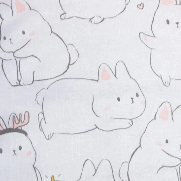Постельное бельё Этель Евро Cute rabbits 200х217 см, 220х240 см, 70х70 см - 2 шт