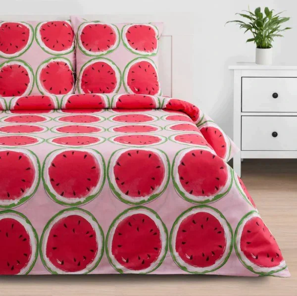 Постельное бельё «Этель» 1.5 сп Juicy summer 143*215 см, 150*214 см, 70*70 см - 2 шт