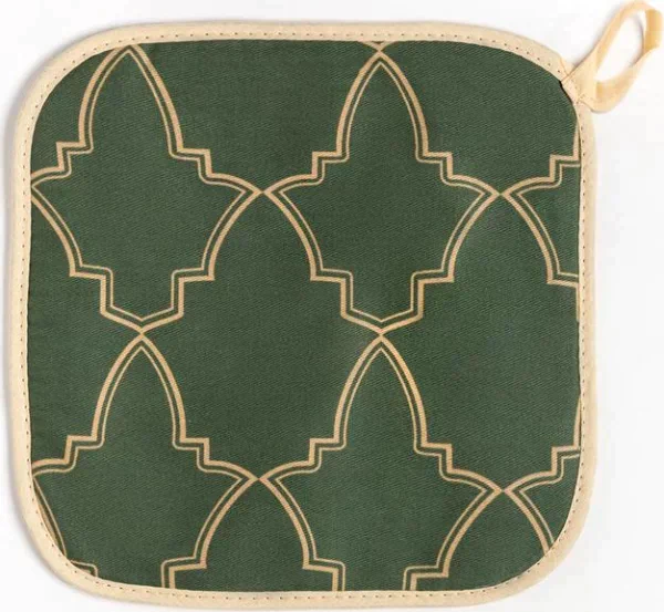 Прихватка "Gold ornament" 19х19см, 100% хл, саржа 190 гр/м2, ватин 250г/м2