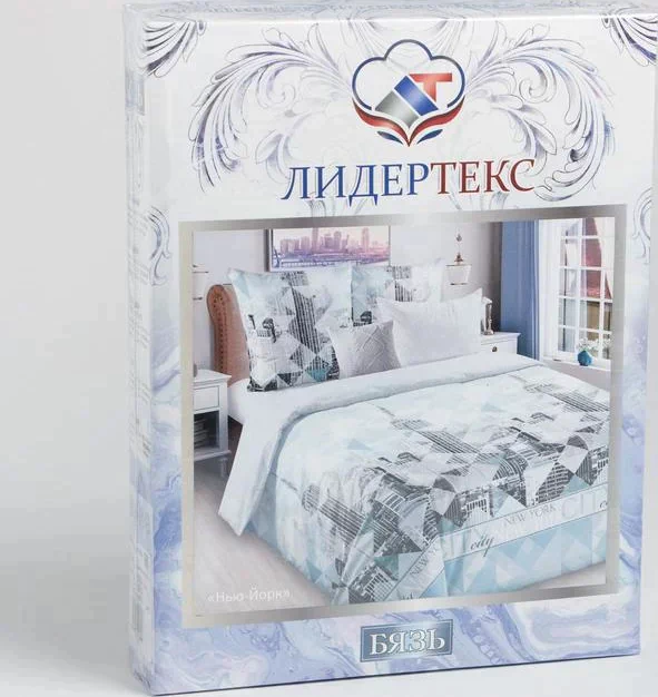 Постельное бельё Евро ЛидерТекс «Нью-Йорк» 200х220, 220х240, 70х70-2шт