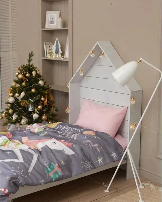 Постельное белье Этель 1,5 сп Magical winter 143х215 см, 150х214 см, 50х70 см -1 шт, 100% хл, бязь