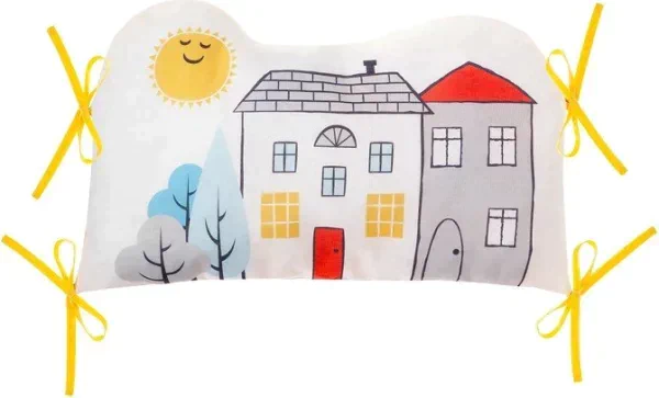 Бортики в кроватку Крошка Я "My sweet home" (60х42см- 2шт, 30х42см- 4шт, 30х30см- 4шт), 100% хлопок