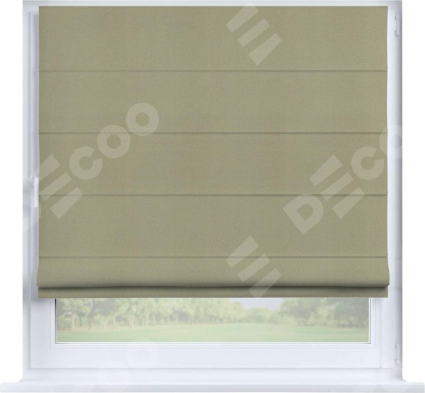 Римская штора «Кортин» на створку, ткань блэкаут однотонный, милано капучино