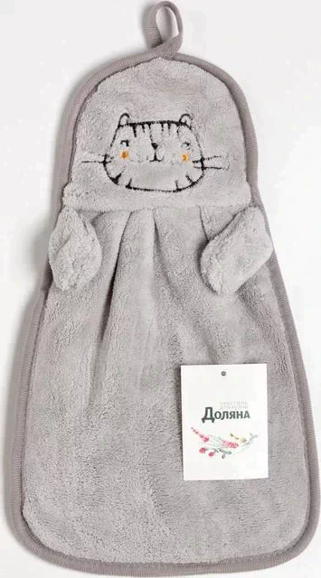 Салфетка для уборки «Котэ», 23х36 см, микрофибра, 100% п/э