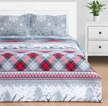 Постельное бельё Этель Дуэт Snow time 143х215см-2шт, 220х240см, 50х70см-2шт