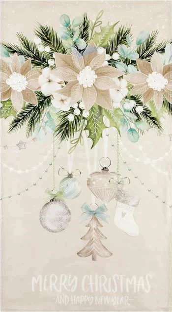 Новогоднее полотенце "Этель" Beautiful Сhristmas 40х73 см, 100% хл, саржа 190 гр/м2