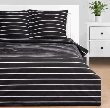 Постельное бельё Этель 2 сп Black stripes 175х215 см, 200х220 см, 70х70 см-2 шт, 100% хлопок, поплин