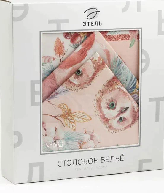 Набор столовый Этель "Pink magic" скатерть 150х180см +/-3см с ГМВО, салф.40х40см-8шт, хл100%