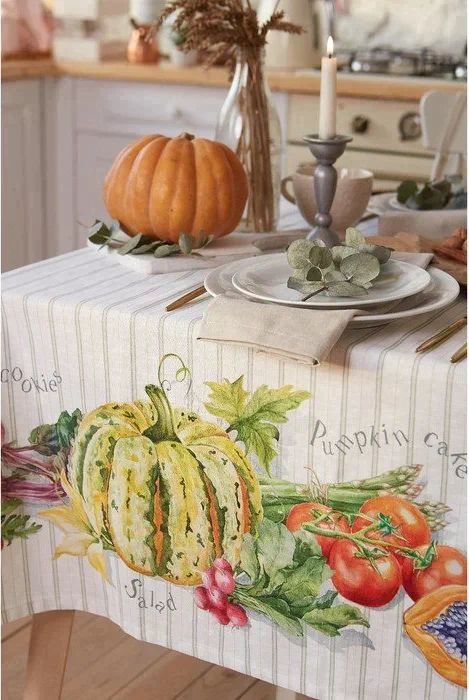 Скатерть Этель Vegetable 180х147 см, 100% хлопок, репс 210 г/м2