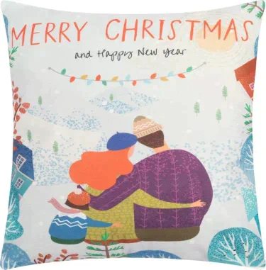 Наволочка Этель "Merry Christmas" 40 х 40 см, 100% п/э