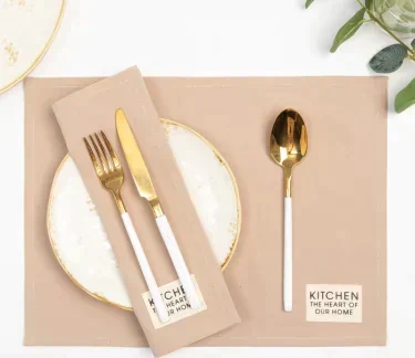 Набор салфеток Этель Kitchen, цв. бежевый, 30х40 см - 2 шт, 100% хл, саржа 220 г/м2