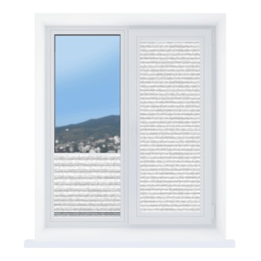 Штора плиссе Зимние чары белый