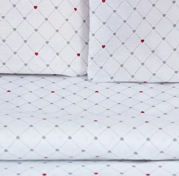 Постельное бельё Этель 2 сп "Love" 175*215см,200*220см,70*70см-2 шт, 100% хлопок, бязь, 125 г/м2