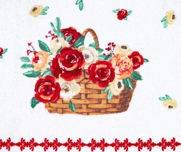 Полотенце 38*63 см, Лето, мульти, 250 гр/м, хл