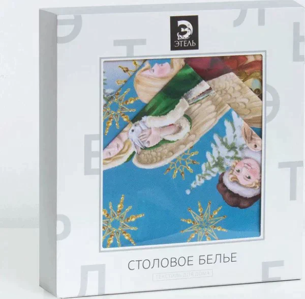 Набор столовый "Christmas time" скатерть 150х110см +/-3см с ГМВО, салф.40х40см-4 шт, хл100%