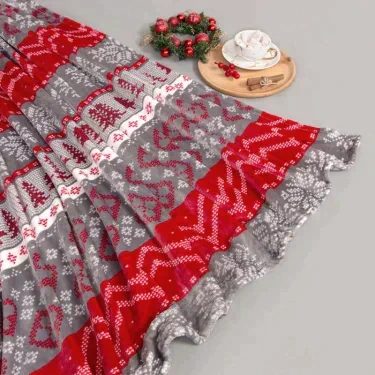 Плед LoveLife «Новогодний узор» 150х200 см,100% п/э, велсофт 280 гр/м2