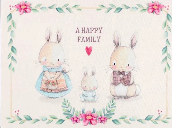 Салфетка на стол Доляна "A HAPPY FAMILY" ПВХ 40*29см