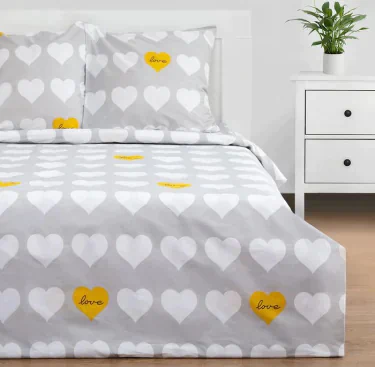 Постельное белье Этель евро "Heart" 200*217см,220*240см,70*70см-2 шт