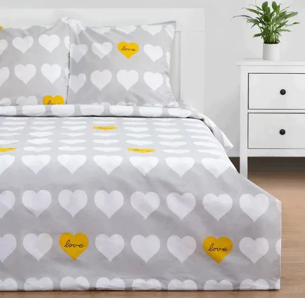 Постельное белье Этель евро "Heart" 200*217см,220*240см,70*70см-2 шт