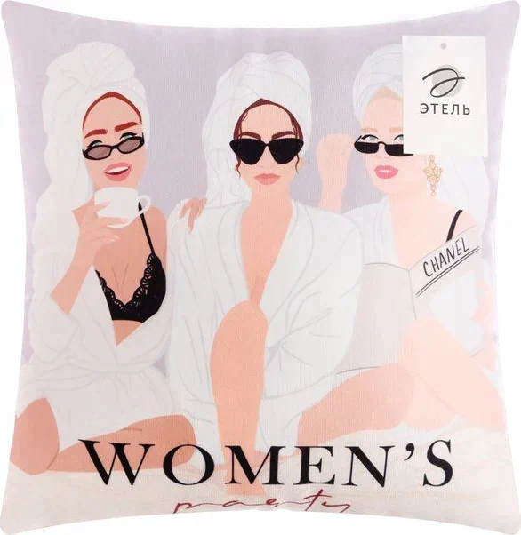 Подушка декоративная "Womens party" 40х40 см, 100% п/э
