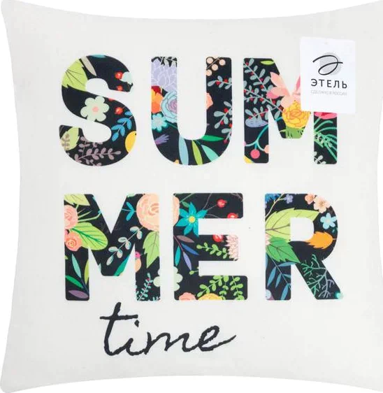 Подушка-плед Этель "Summer", подушка 40*40±3 см, плед 100*150 см 100%п/э, 280 г/м2