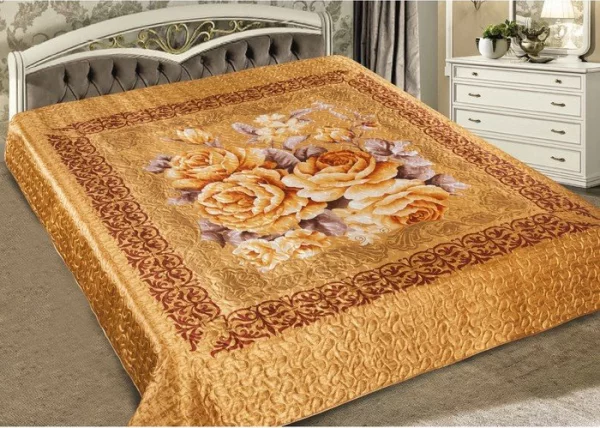 Покрывало 3D Marianna евро макси Маргарита, 230х250 см, искус.шелк, п/э100%