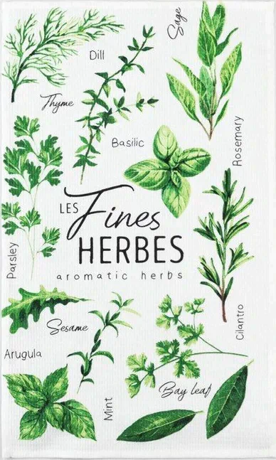 Набор кухонных полотенец Доляна Fines herbes, 35х60см-2шт, 100% хл
